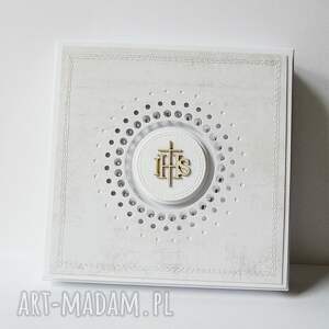 pudełko z życzeniami - komunia - Akcesoria scrapbooking kartki
