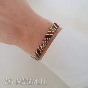bransoletka we wzory biżuteria bransoletki szkło japońskie, pomysł na prezent