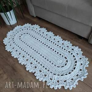 dywan owalny ze sznurka szydełkowy 50cmx100cm do kuchni