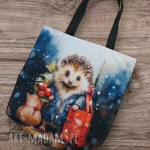 torba zakupowa wodoodporna jeż na zakupy, jeż, prezent