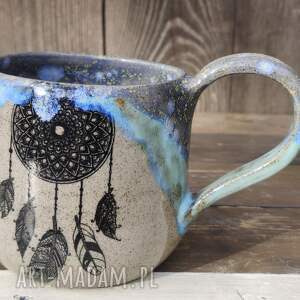 kubek ceramiczny łapacz snów c909, kamionka dla niej mamy ceramika
