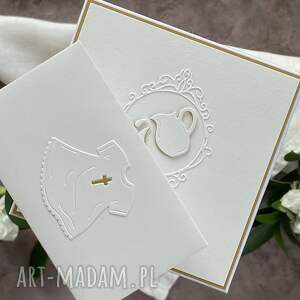 scrapbooking kartki pamiątka chrztu, kartka z pudełkiem i kopertą, 73, prezent