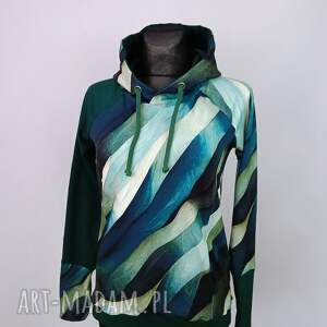 bluza damska z kapturem fale