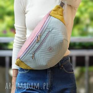 kolorowa nerka xxl, mini plecak, nerkoplecak na prezent, wakacyjna saszetka