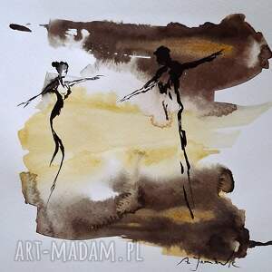 Ona i On grafika x 21cm, para, akwarela, tusz