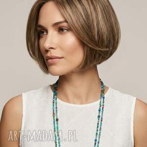 unikatart naszyjnik koralowa swoboda - dwa sznury korali koralikow