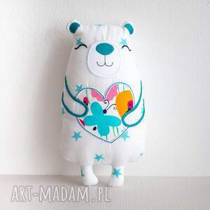 miś serduszko - monia 21 cm, misiu niemowlę, dziecko, koziołkowe love