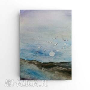 morze - akwarela formatu 32/24 cm
