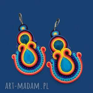 KRETEAS, wiszące, kolczyki sutasz, soutache