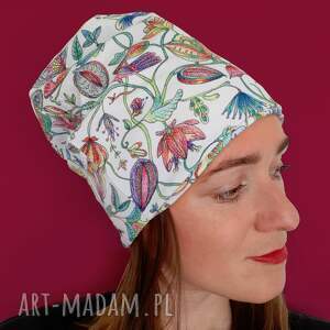 Czapka Bawełniana Jesienna Etniczna No. 01, kolorowa