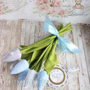 dekoracje wielkanocne kwiaty, tulipany ręcznie szyte prezent dzień matki