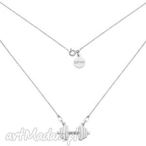 srebrny sztanga i can be stronger - Naszyjniki