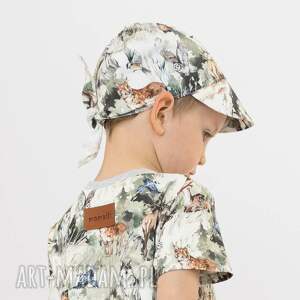 chustka czapka z daszkiem one size las na lato dla dziecka
