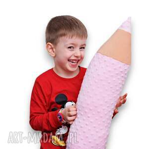 Kredka minky pluszowa poduszka ołówek wałek zagłówek ochraniacz długa