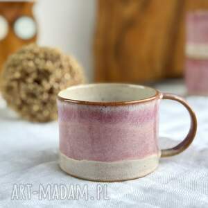 Różowa filiżanka ceramiczna 250 ml - Malinowy mus