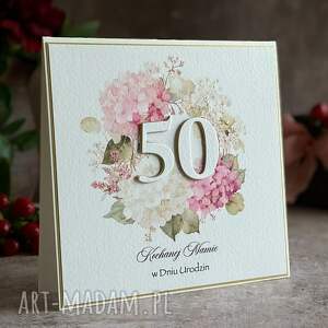 personalizowana kartka na 50 urodziny, bh 75a, elegancka