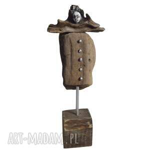 aleksandrab rzeźba dekoracja ze starego drewna abstrakcja postać figurka /1/