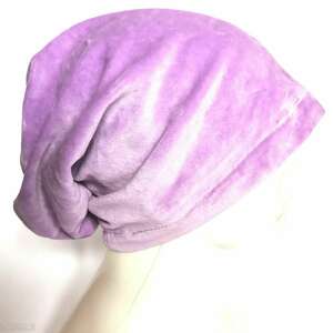 czapka wiosenna lila fiolet na podszewce rozmiar uniwersalny box g1, rower boho