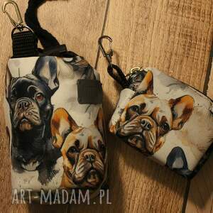 Zestaw na smaczki i woreczki # buldog francuski, saszetka
