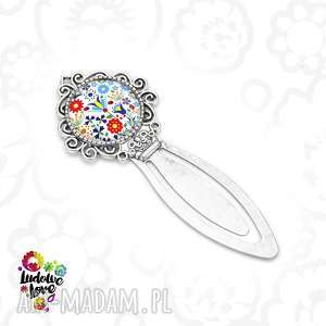 zakładka do książki kaszubski prezent, czytanie kolorowe ludowe