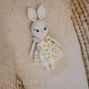 handmade lalki króliczek w sukience - wzór 1