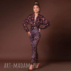 unikalny, legginsy - golden power efektowna, oryginalne, wygodne