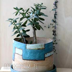 duża donica ceramiczna, doniczka, doniczka handmade