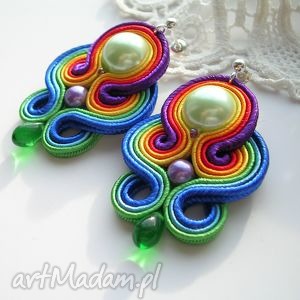 tęczą malowane - kolczyki sutasz