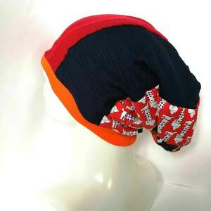 czapka damska patchworkowa uniwersalna wiosenna box e1 podszewce, lekko