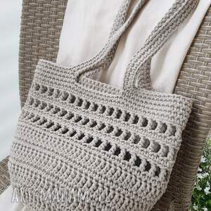handmade torebki letnia torba ze sznurka bawełnianego