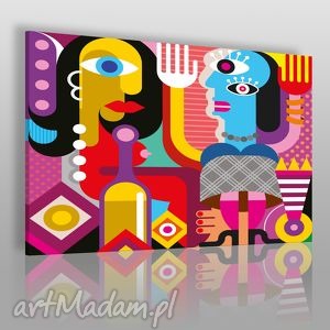 obraz na płótnie - abstrakcja picasso - 120x80 - VAKU DSGN dom obrazy