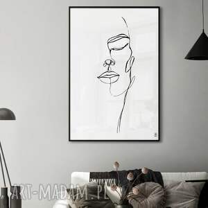 Plakat 50x70 Twarz kobiety GC -20-356 - line art