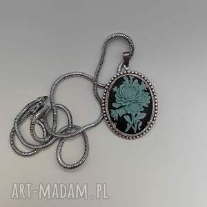 Camea Niebieski Bukiet, naszyjnik długi - wisiore