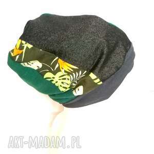 czapka etno boho patchworkowa ciepła uniwersalna zimowa, narty, folk