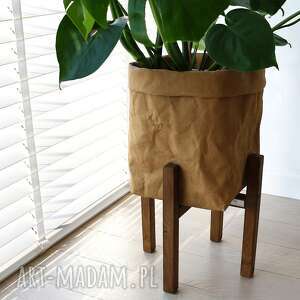 kwietnik, stojak na kwiaty dąb brąz - do Dekoracje