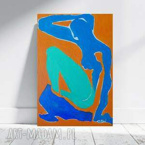 świąteczny prezent, obraz fowizm akt naga dama do salonu, obrazy