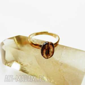 Prezent Pierścionek srebrny - Kawa