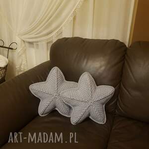 poduszka gwiazda ze sznurka bawełnianego 40cm pokoju