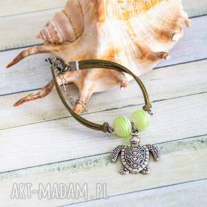 ręcznie wykonane bransoletka - podróż żółwia