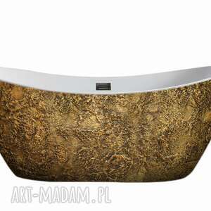 goldenna - artystyczna ekskluzywna wanna ze strukturą, elegancka lazienka