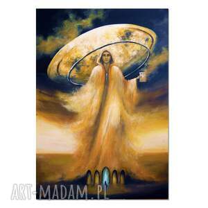 Verba sumus VII obraz ręcznie malowany surrealizm