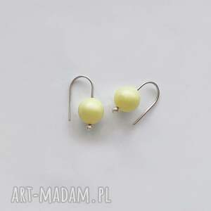 okrąg kolczyki, srebro, swarovski zmatowione