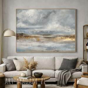 Abstrakcja Natura. 4 Ręcznie malowany obraz XXL Strukturalny