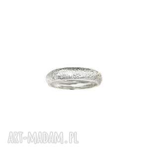 półokrągła obrączka - obrączka srebrna