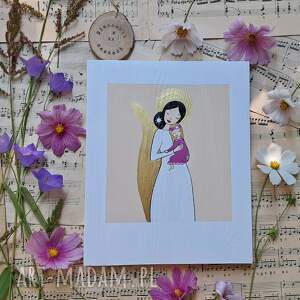 Prezent Obrazek pamiątka Chrztu świętego dla dziewczynki nr 2