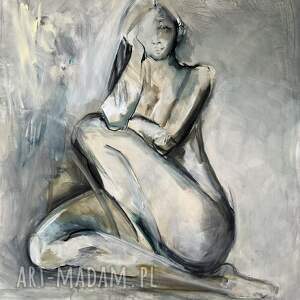 Lady 100x90, obrazy nad - łóżko, do salonu, grafika do sypialni