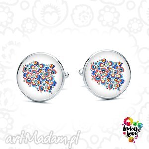 spinki do mankietów polska, patriotyczne, polskie, wzory, ludowe, folk, prezent