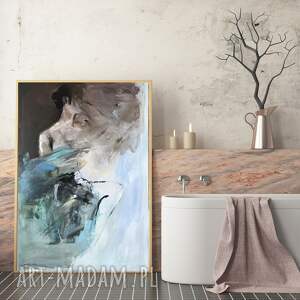 Blue - 50x70, obrazy nad - łóżko, duże kobiet