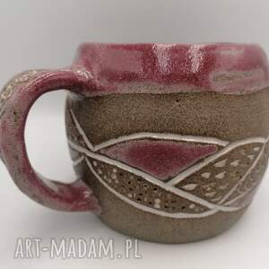 handmade ceramika kubek "wpływy - amarylis"