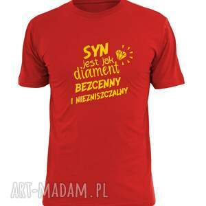 koszulka z nadrukiem dla syna, synów, najlepszy syn, prezent na urodziny